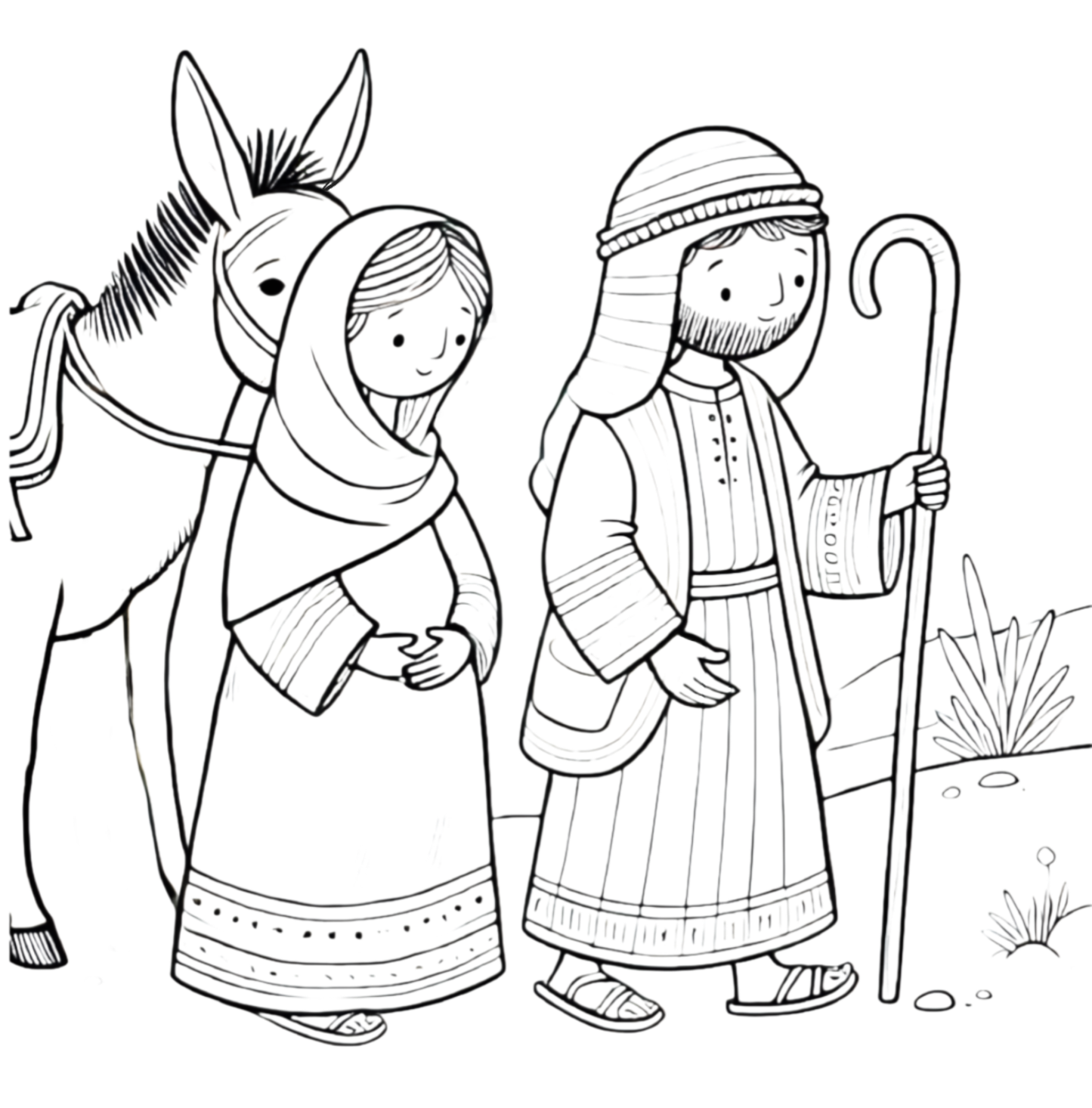 Joy to the World: The Christmas Story Colouring Book